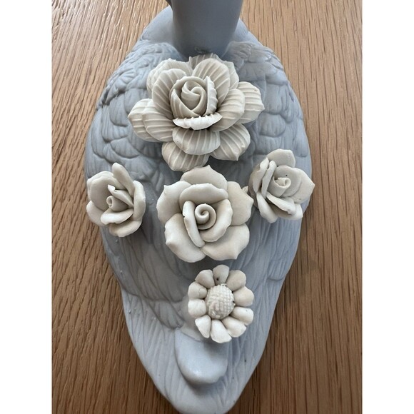 Jasper Ware Wedgewood Blue Duck & Flowers Trinket Dish - Picture 7 of 8